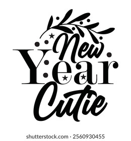 Happy new year SVG,, Design | Happy New Year SVG,, Cut File for Cutting | New year concept, lettering vector illustration isolated on white background.
