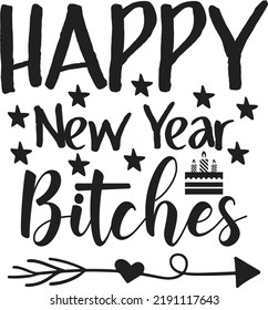 Happy New Year SVG T Shirt Design