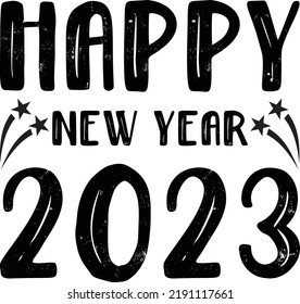 Happy New Year SVG T Shirt Design