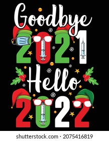 Happy new year t shirt design and print template.100 %vector and easy to editable file.