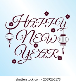 Happy New Year for t shirt, calendar, brochure, invitation, greeting card etc
