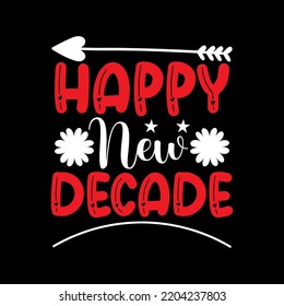 happy new year t shirt design vactor file 