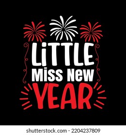 happy new year t shirt design vactor file 