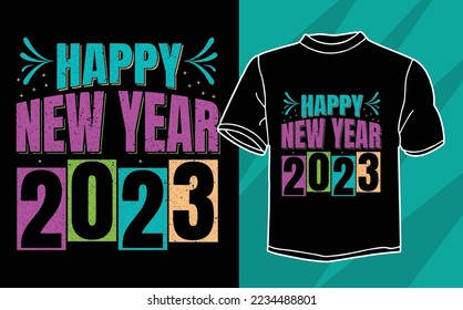 happy new year t shirt design