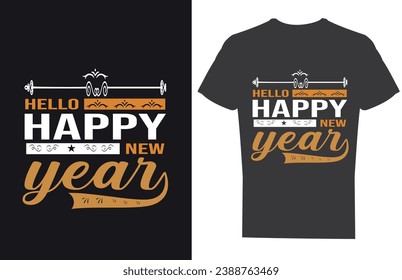 HAPPY NEW YEAR T SHIRT DESIGN