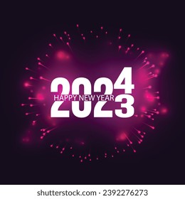happy new year t shirt design, happy new year 2024,typography, holiday, new year t shirt design, 2024 t shirt, trendy, festival, T-Shirt Design fully vector graphics for t-shirt print design.