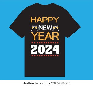Happy New Year T Shirt 2024