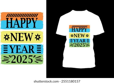 Happy New year t shirt design for t shirt lover