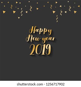 Happy new year template design. Vector illustration eps 10