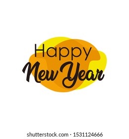 Happy New Year template design vector