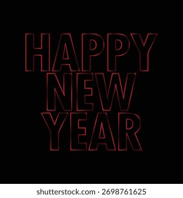 happy new year template design