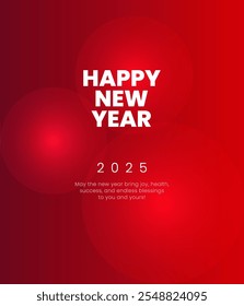 Happy New Year template with Greeting concept for New Year celebration Vector Design