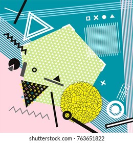 Happy New Year. Template, postcard. Abstract background 