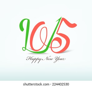 happy new year text design