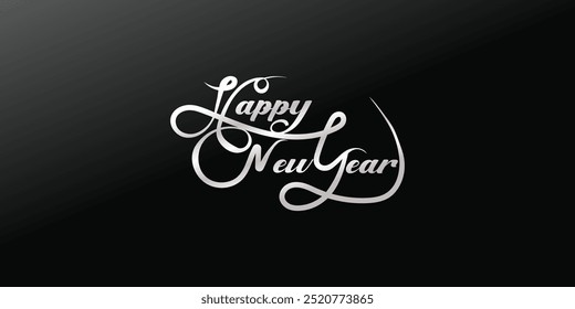 Happy New Year text design
