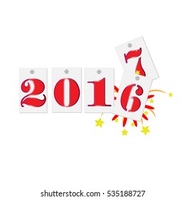 Happy new year text design