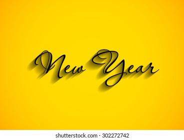 texto de año nuevo feliz, fácil de editar