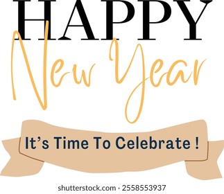 Happy New Year Text Effect Design 