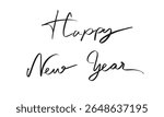 happy new year text font calligraphy hand written lettering script black color object sign symbol 2026 2027 2025 time happy new year merry christmas xmas december countdown happy new year 2026 event 