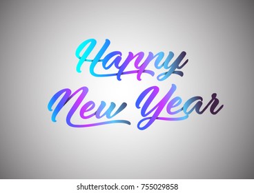 Happy New Year Text with some shadow effects