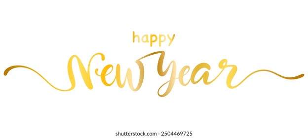 HAPPY NEW YEAR text vector eps