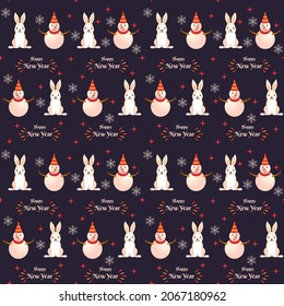 Happy New Year Theme Seamless Muster Hintergrund.