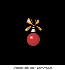 Happy new year toy - vector illustration