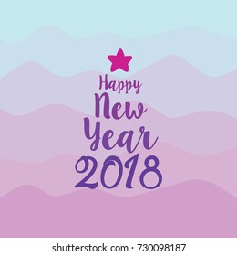 Happy New Year tree design