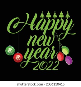 Happy new year t-shirt design