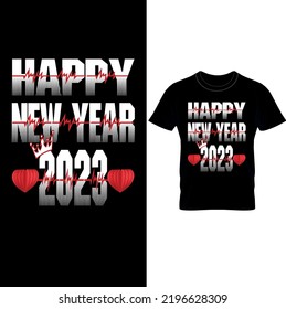  Happy New Year T-shirt Design 2023,New Year Design,Happy New Year T-shirt Design,New Year Gift.