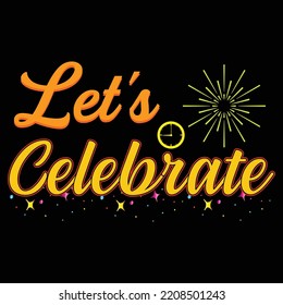 Happy new year t-shirt design vector template