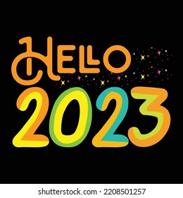 Happy new year t-shirt design vector template