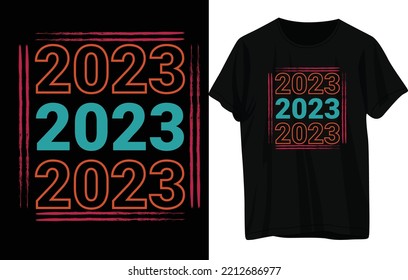 Happy New Year T-Shirt Design .