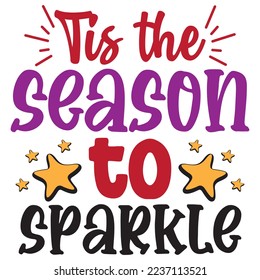 Happy new year T-shirt design, vector file .