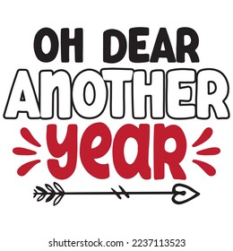 Happy new year T-shirt design, vector file .