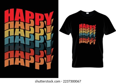 Happy New Year T-shirt Design, New Year Typography, Happy New Year 2021