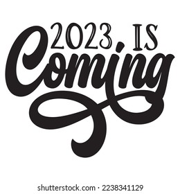 Happy New Year T-Shirt Design, Vector File.