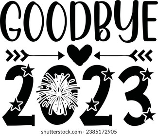 Happy New Year T-shirt design 
