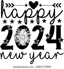 Happy New Year T-shirt design 