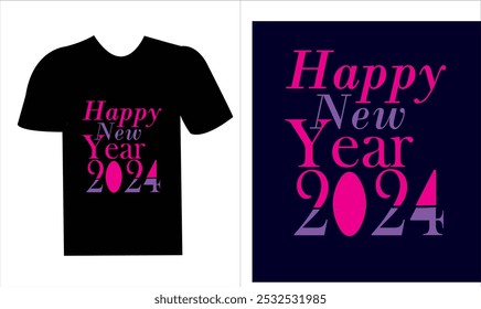 Happy new year T-shirt Design