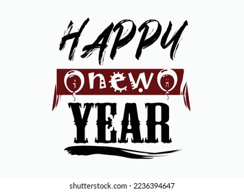 Happy new year T-shirt design,T-shirt design vector,