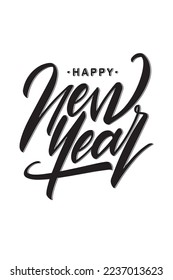 negro tipo feliz año nuevo 