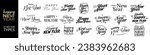 Happy new year type set. Nappy new year banner set.