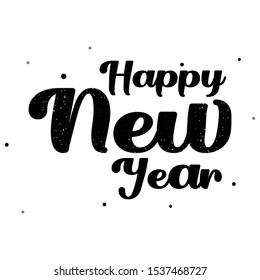 Happy New Year Typography  Background 2020.