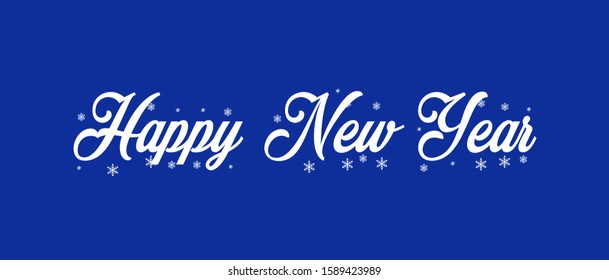 Happy New year typography design
