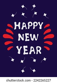 happy new year typography design for new year wish designs collections 