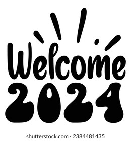 Happy new year typography design design for t-shirt, cards, frame artwork, bags, mugs, stickers, tumblers, phone cases, print etc.