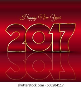Happy New Year typography design