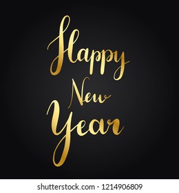 Vector de estilo de tipografía de Año Nuevo Feliz