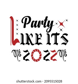 Happy New Year Typography T Shirt Design